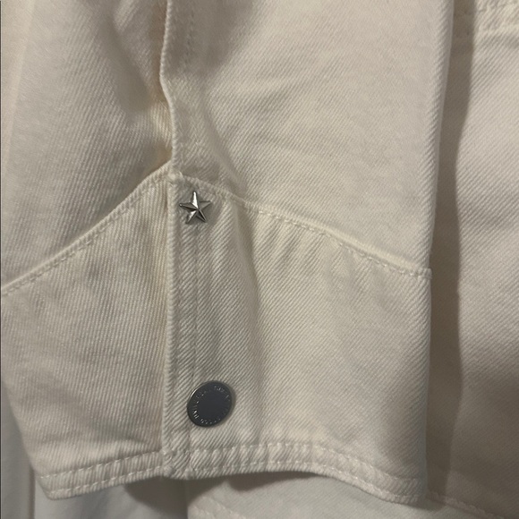 Universal Thread Off-White Studded Shirt Jacket - Picture 2 of 3